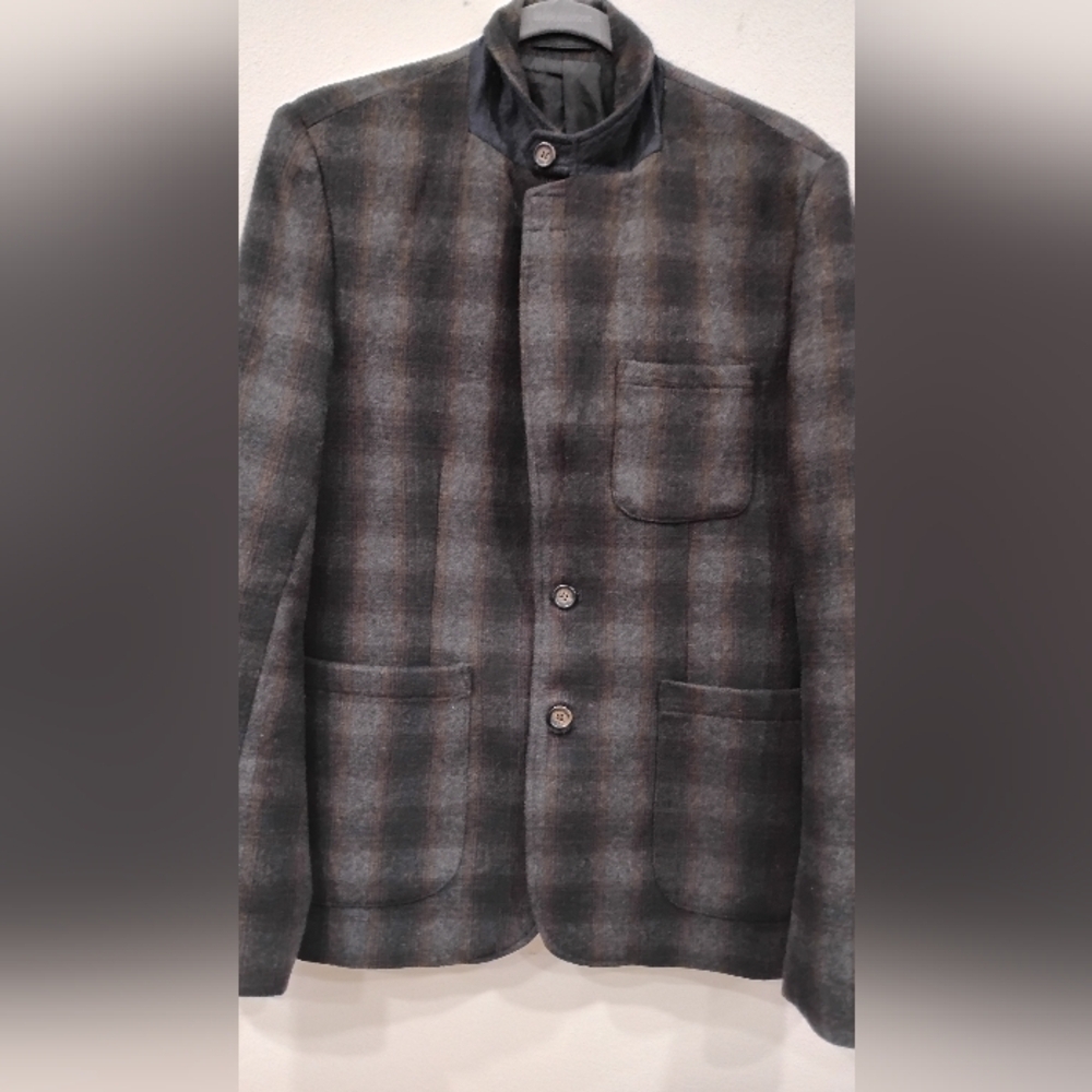 RETRO PLAID PENNY STOCK JACKET